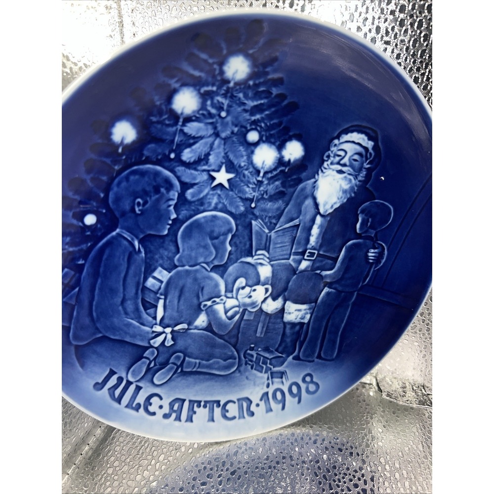 Bing & Grondahl 1998 Christmas Plate Danish Blue. With‎ Box
